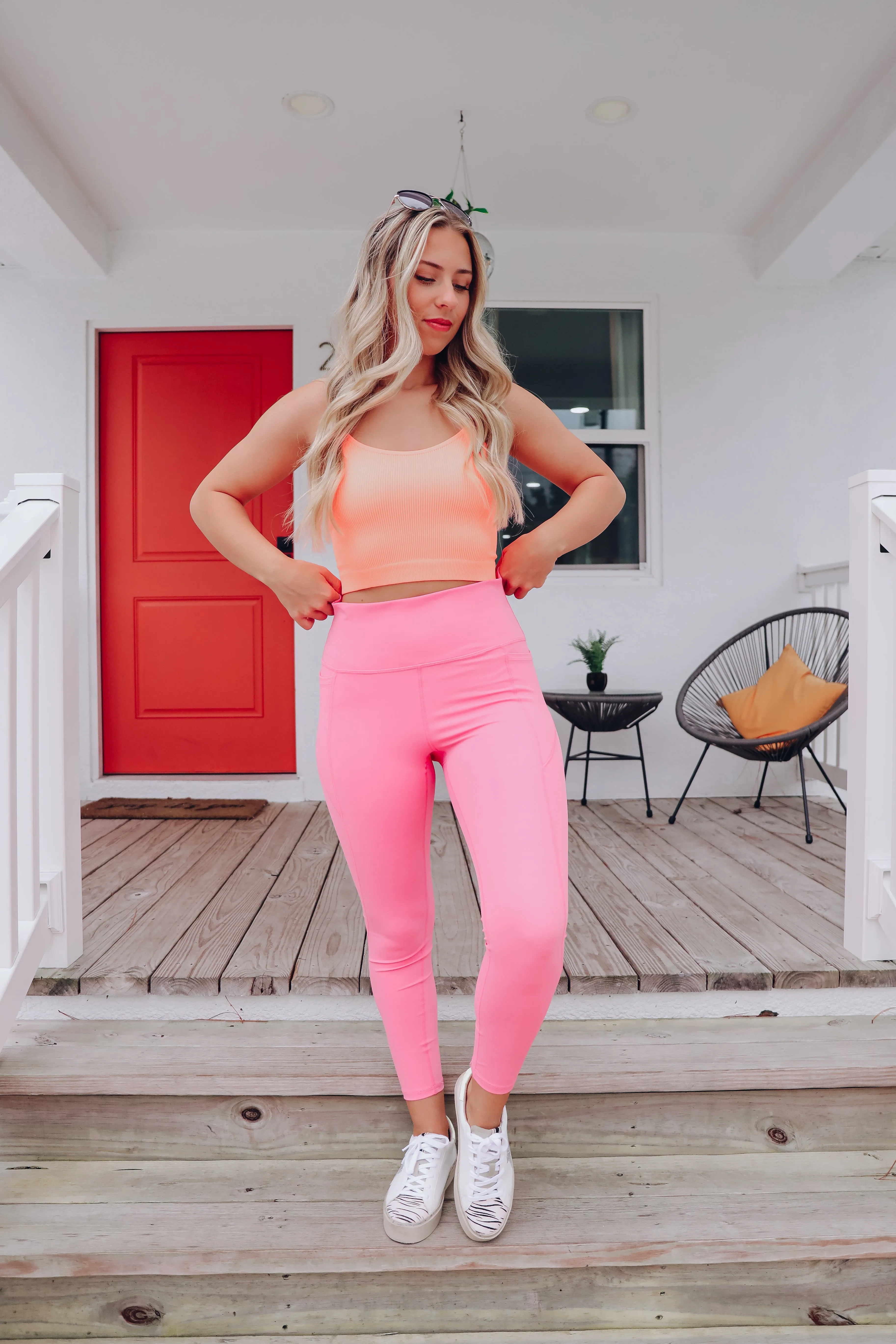 Girl On The Go Leggings - Pink