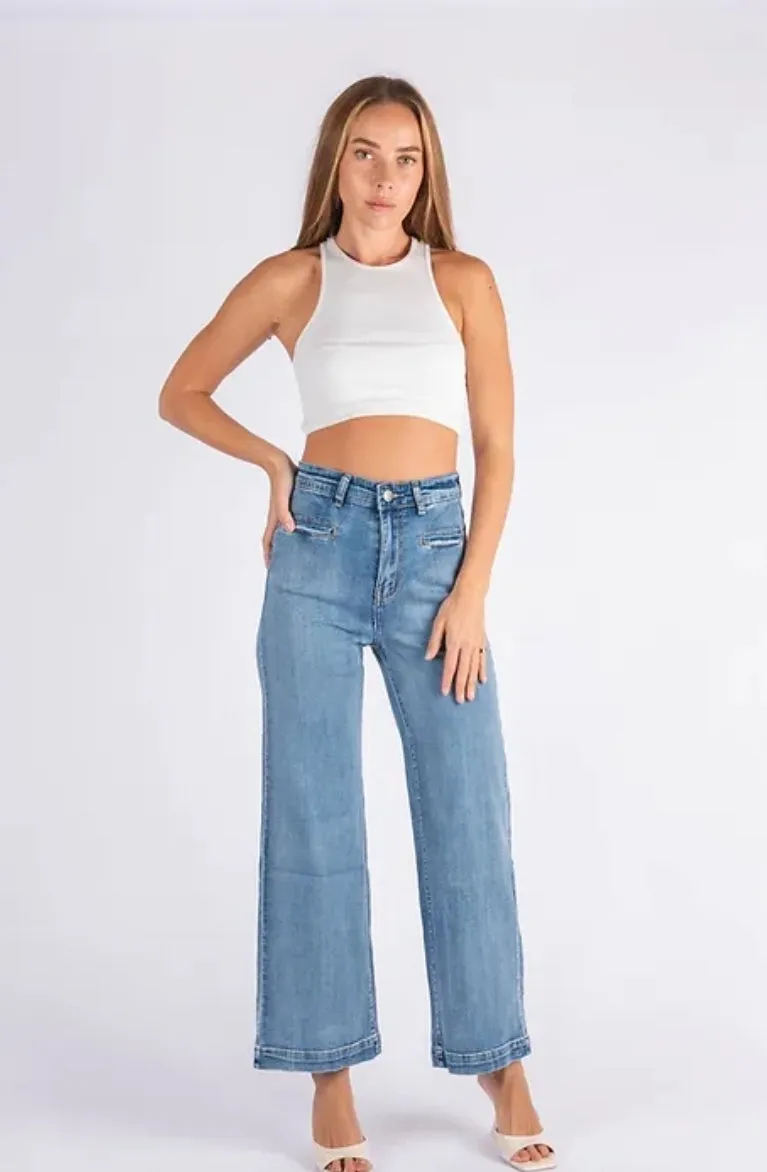 Goldie Wide Leg Jean Blue