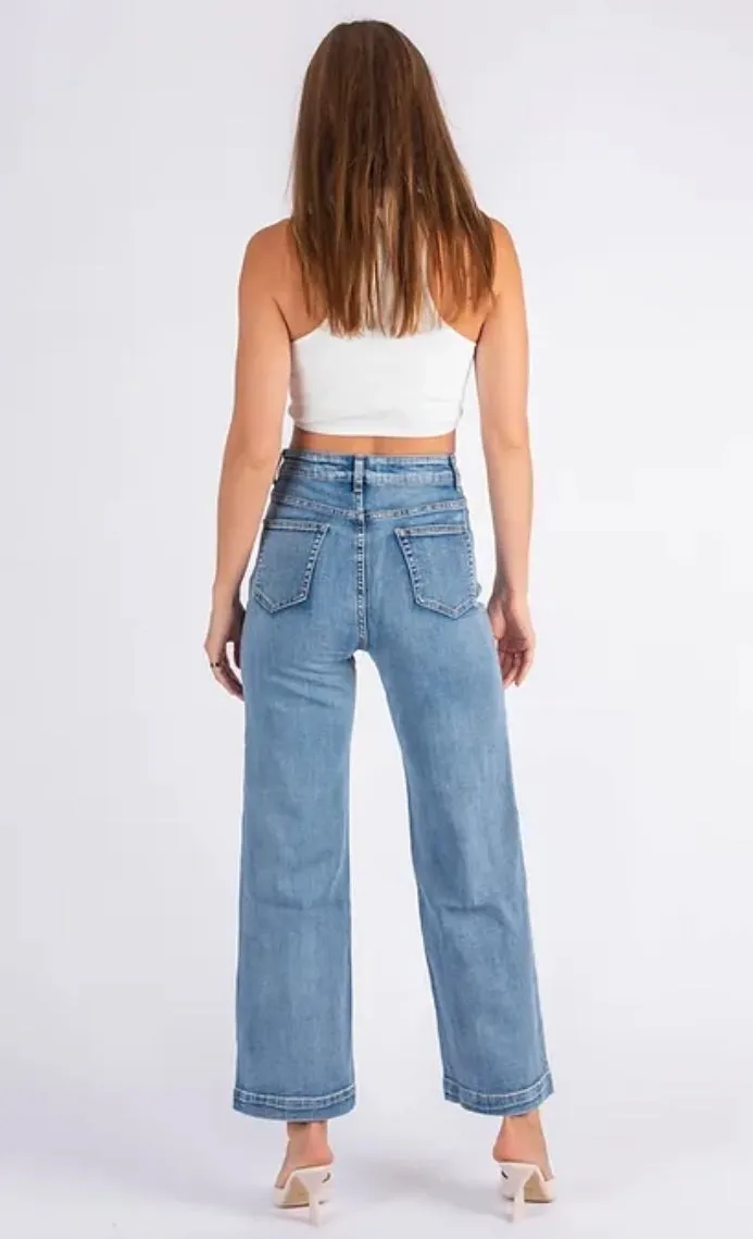 Goldie Wide Leg Jean Blue