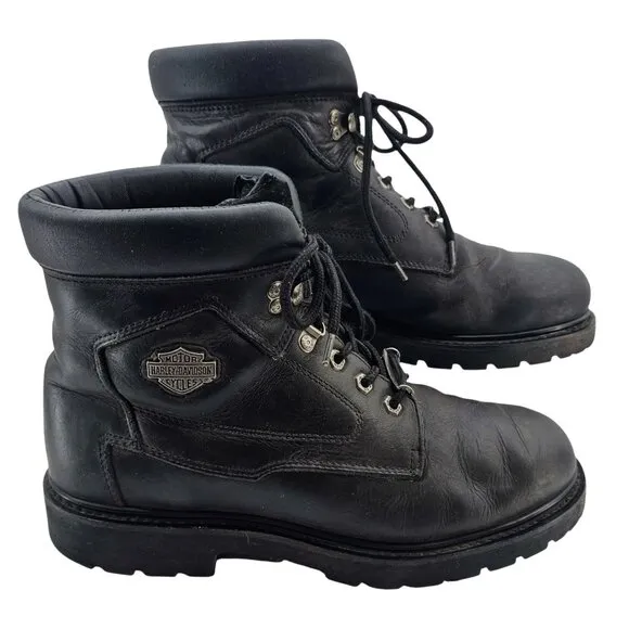 Harley-Davidson Mens 12 Wolverine Badlands 6 Inch Black Boots