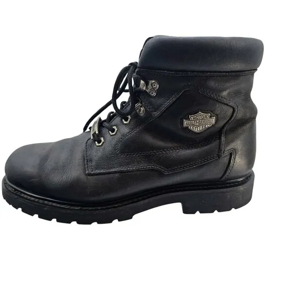 Harley-Davidson Mens 12 Wolverine Badlands 6 Inch Black Boots