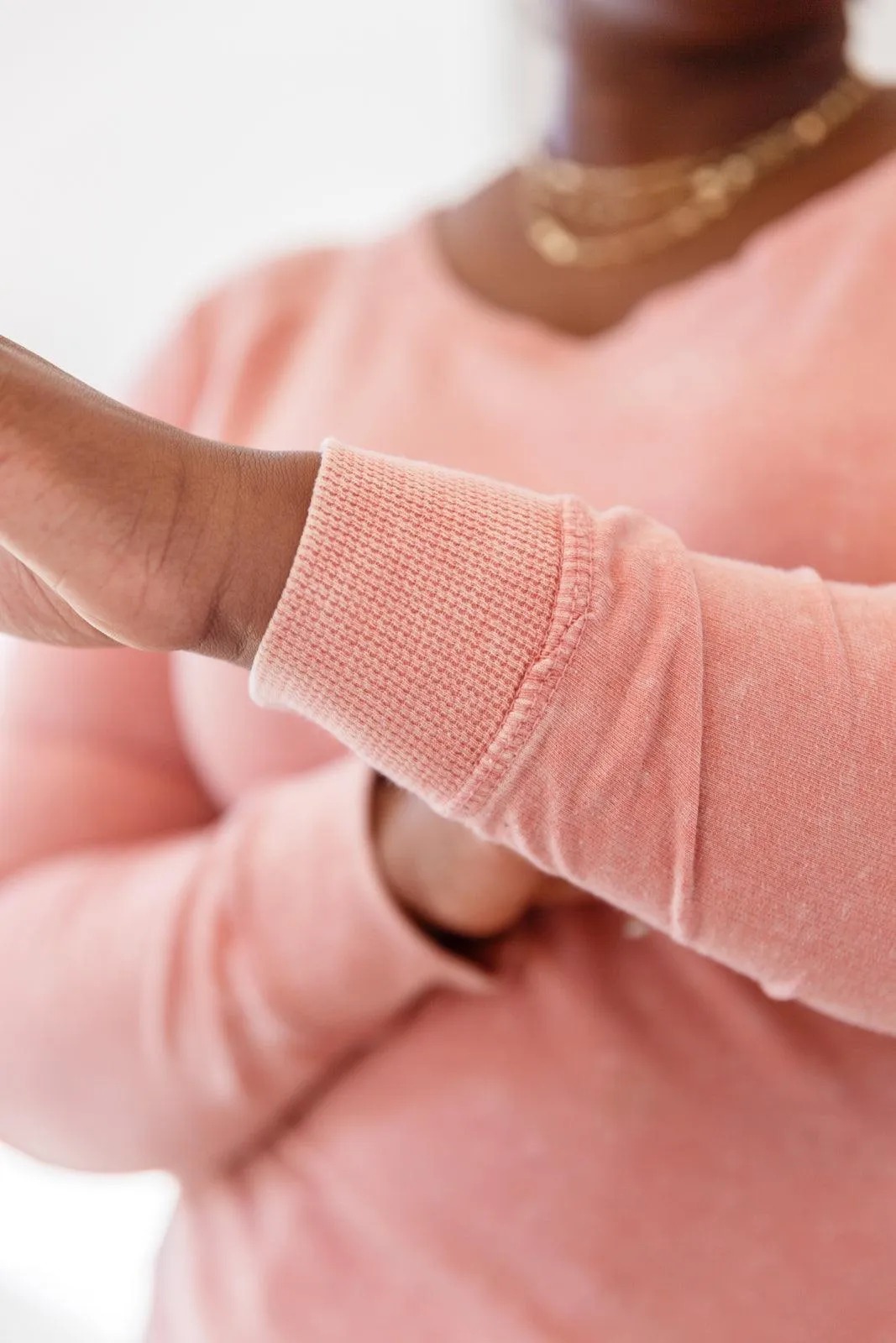 Hazel Blues® | Fun Beginnings Raglan Top In Dusty Mauve