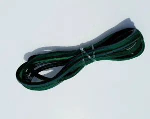 HL80910GREEN Leather LACE Genuine Leather Strip Cord Braiding String Lacing 64" GREEN