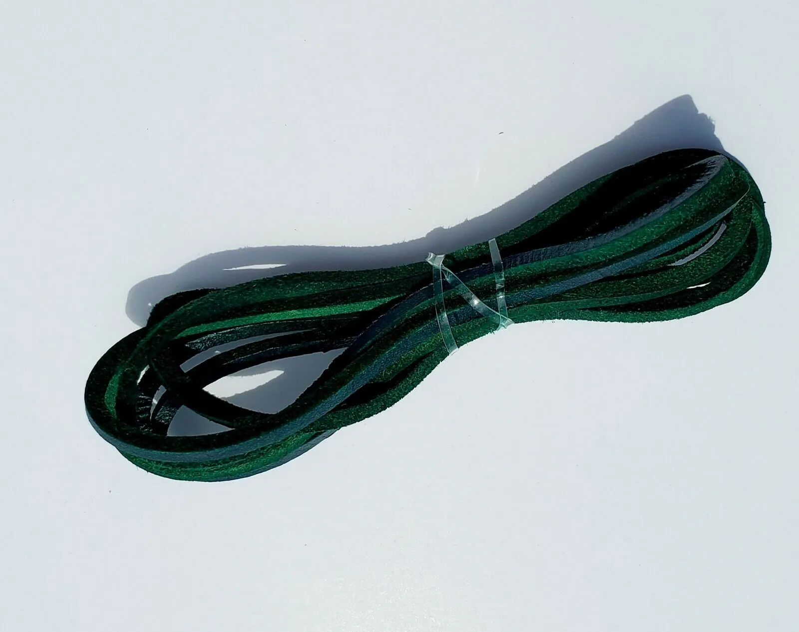 HL80910GREEN Leather LACE Genuine Leather Strip Cord Braiding String Lacing 64" GREEN