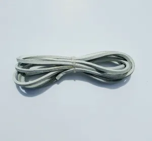 HL80910WHITE Leather LACE Genuine Leather Strip Cord Braiding String Lacing 64" WHITE
