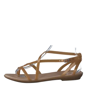 Isabella Gladiator Sandal W Dark Gold/gold