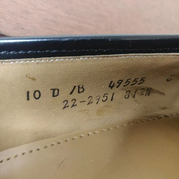 Johnston &amp; Murphy Men's Loafers Tassel Wing Tip Black Leather Size 10 Optima