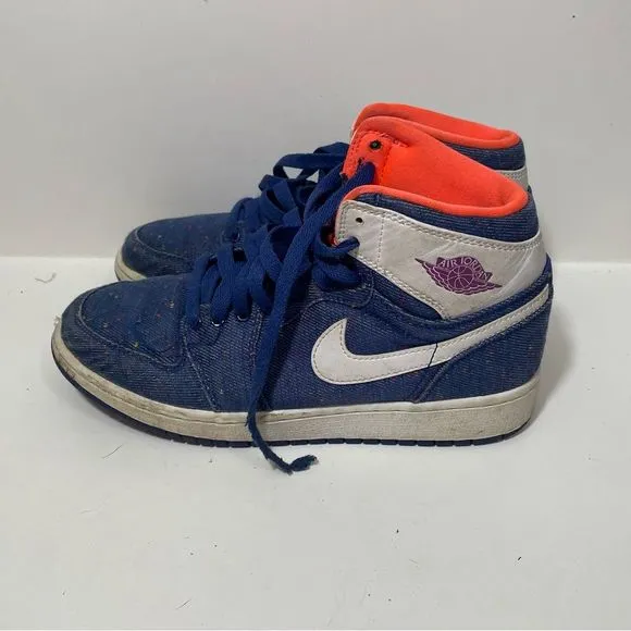 Jordan Blue &amp; Orange Athletic Sneakers