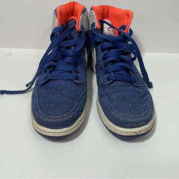 Jordan Blue &amp; Orange Athletic Sneakers
