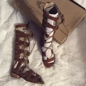 Joyfolie Vilette Gladiator in Brown