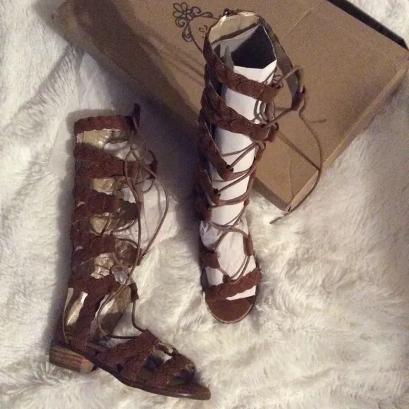 Joyfolie Vilette Gladiator in Brown