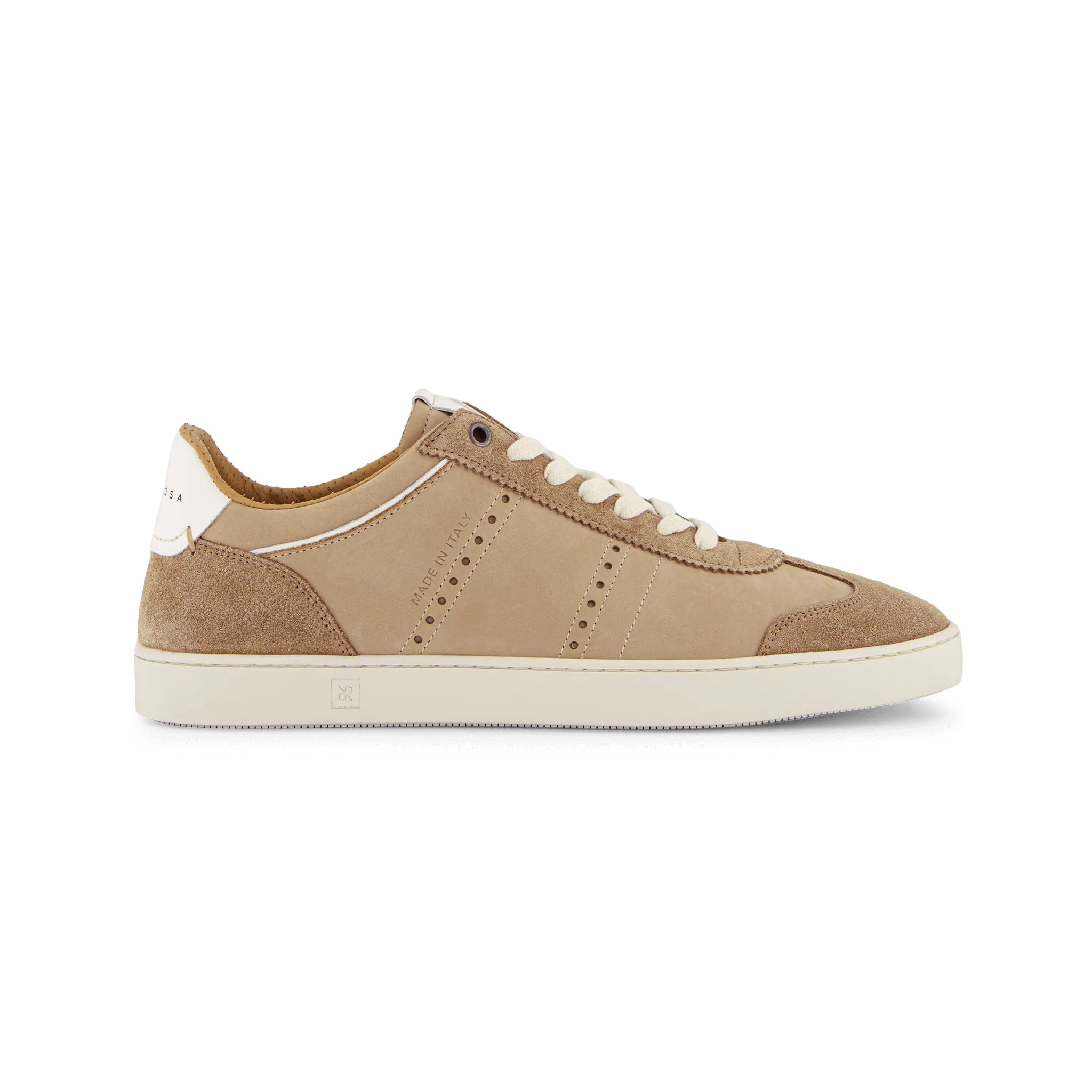 Judy Men's Taupe Nubuck Leather Sneakers