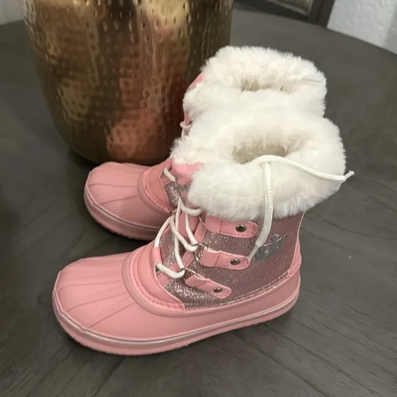 Juicy Couture JJK LIL ESCALON Pink Glitter Boots