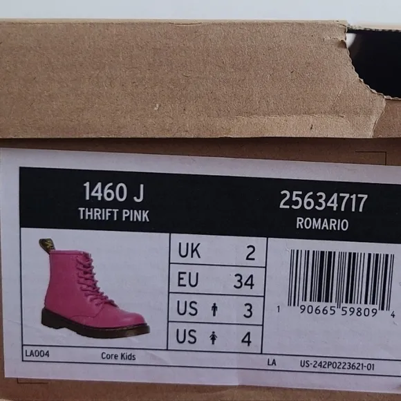 Junior 1460 Leather Lace Up Boots Dr Martens NIB