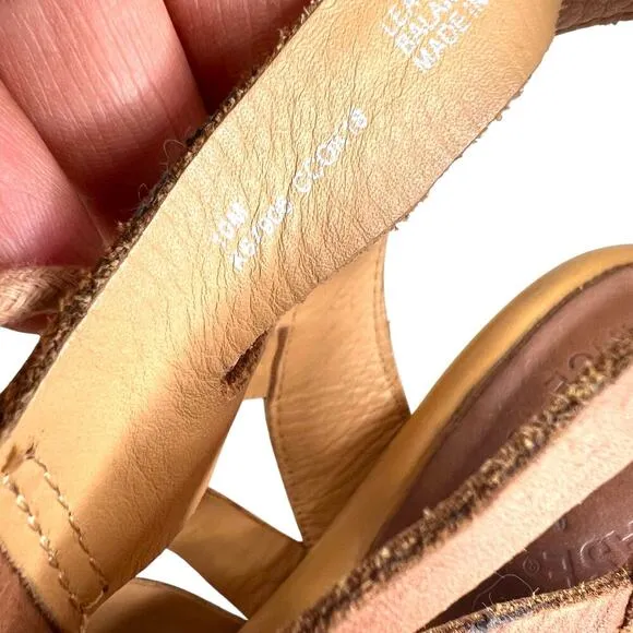 KORK Ease Skyway Leather Gladiator Sandal in Tan Women's Size 10 M