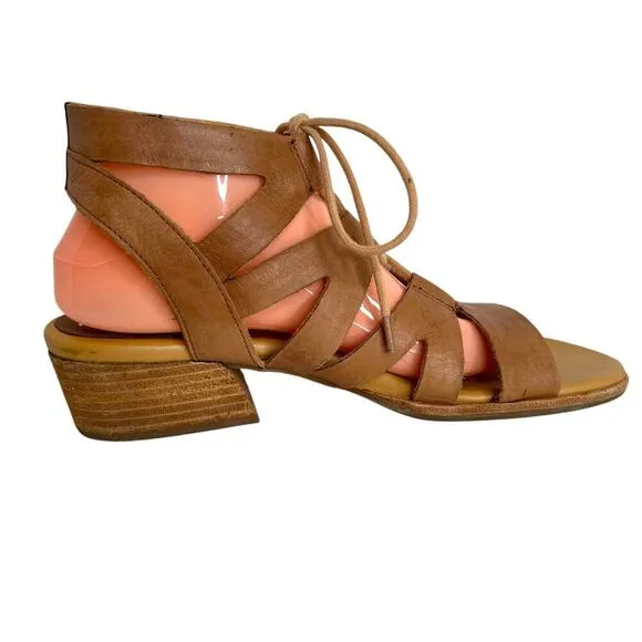KORK Ease Skyway Leather Gladiator Sandal in Tan Women's Size 10 M