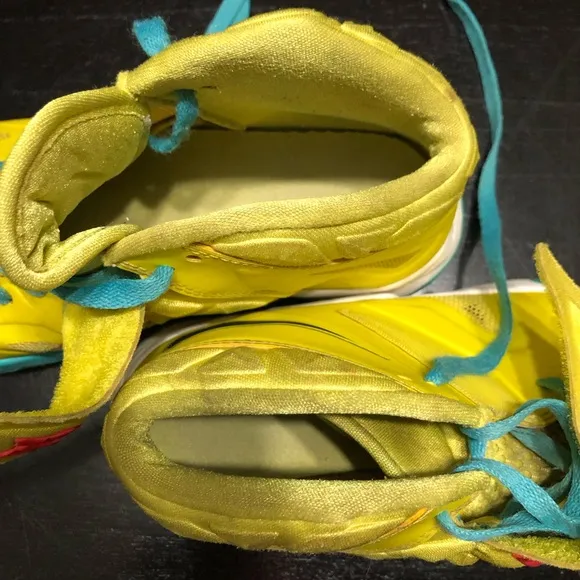 Lebron Nike Soldier 7 Youth Yellow and Blue Sneakers 599818-700
