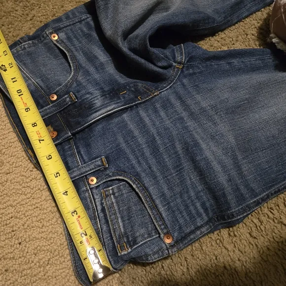 MADEWELL blue Skinny Jeans 25p Distressed Rips Length casual rise