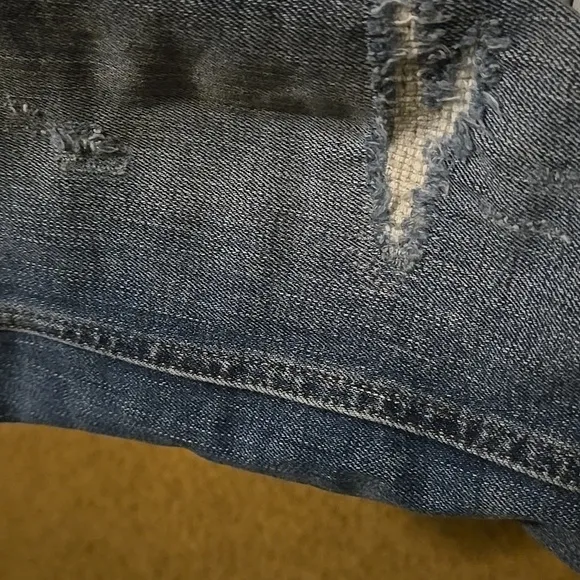 MADEWELL blue Skinny Jeans 25p Distressed Rips Length casual rise