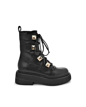 Maki Pyramid Studs Combat Boots