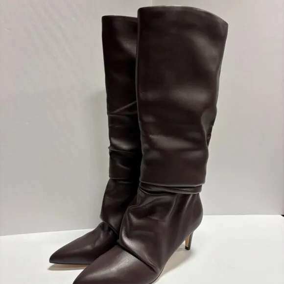 Marc Fisher Women’s Jarret Slouch Dark Brown Boots, Size 9.5 M