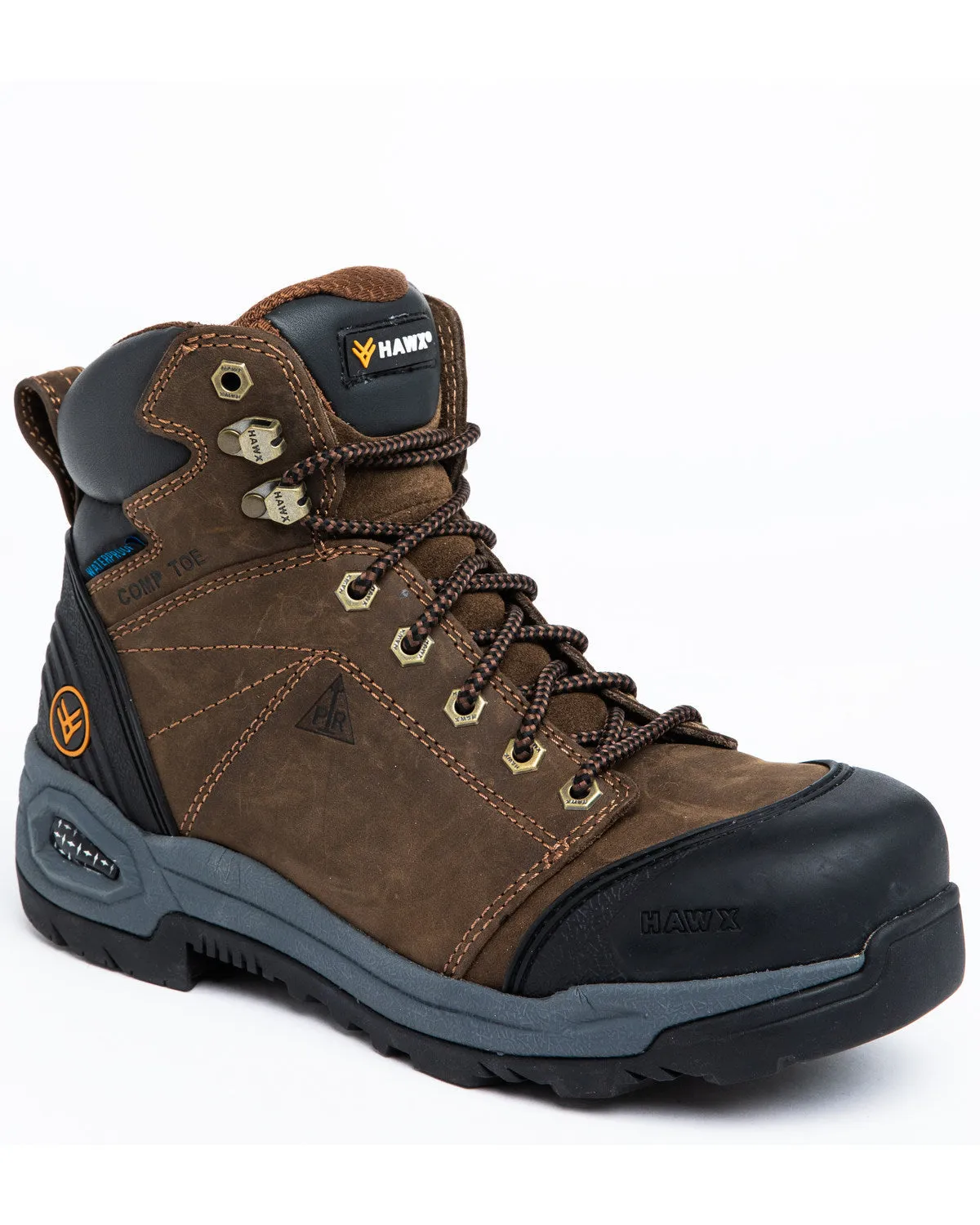 Men's 6" Crew Lace-To-Toe Work Boots - Composite Toe