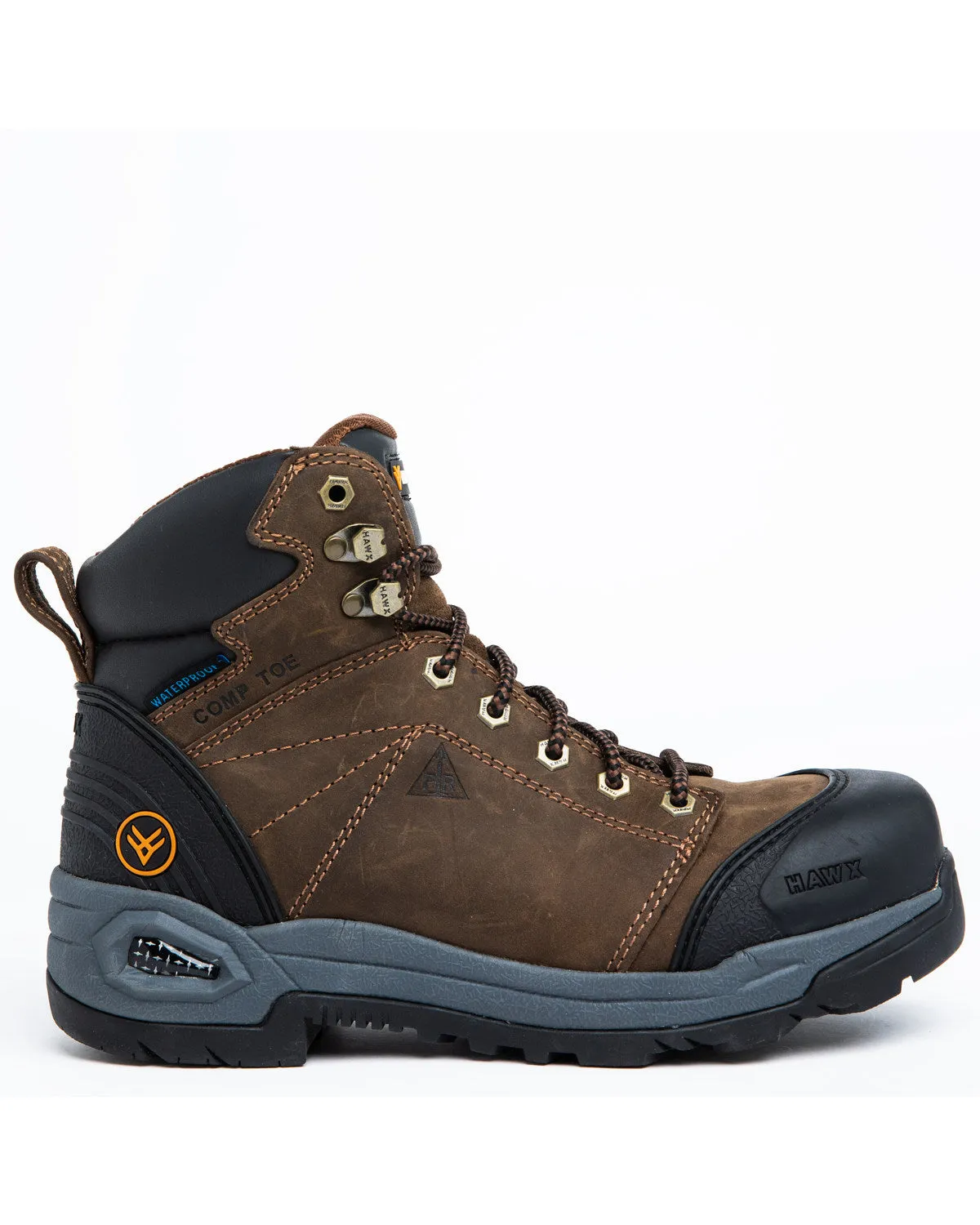 Men's 6" Crew Lace-To-Toe Work Boots - Composite Toe