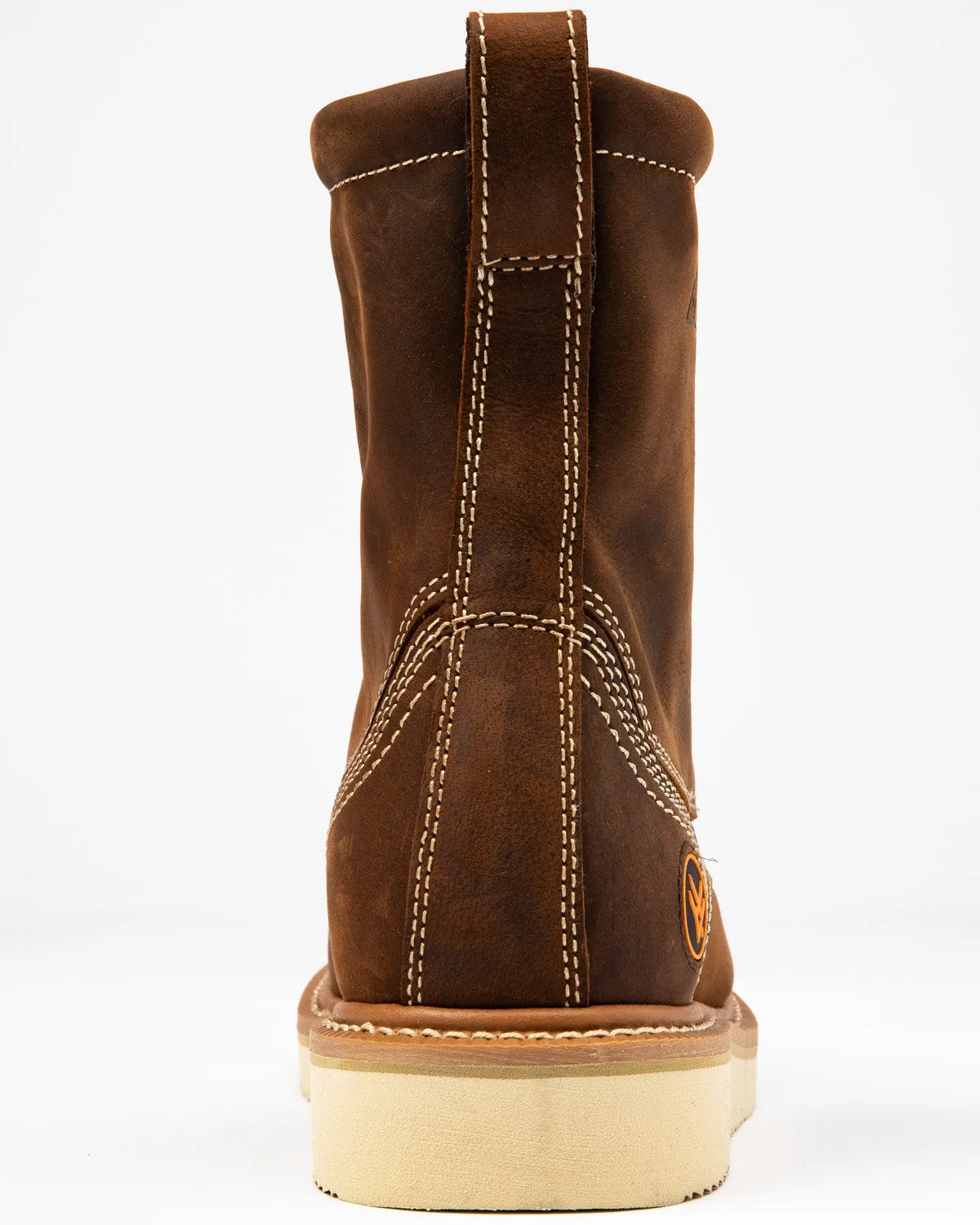 Men's 8" Grade Work Boots - Moc Toe