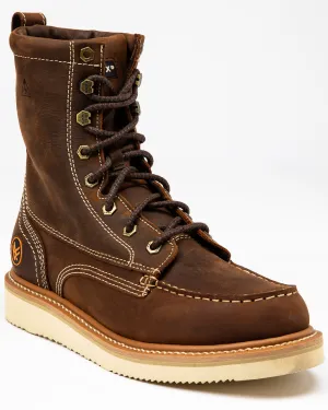 Men's 8" Grade Work Boots - Moc Toe