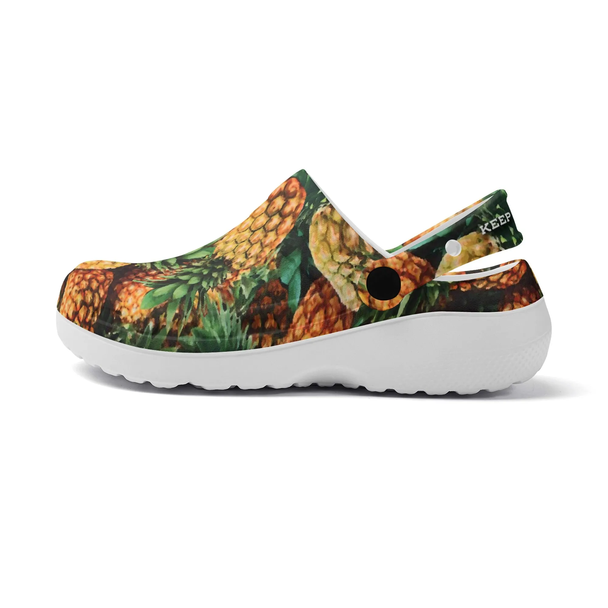 Men's All Season Clogs: Pineapple