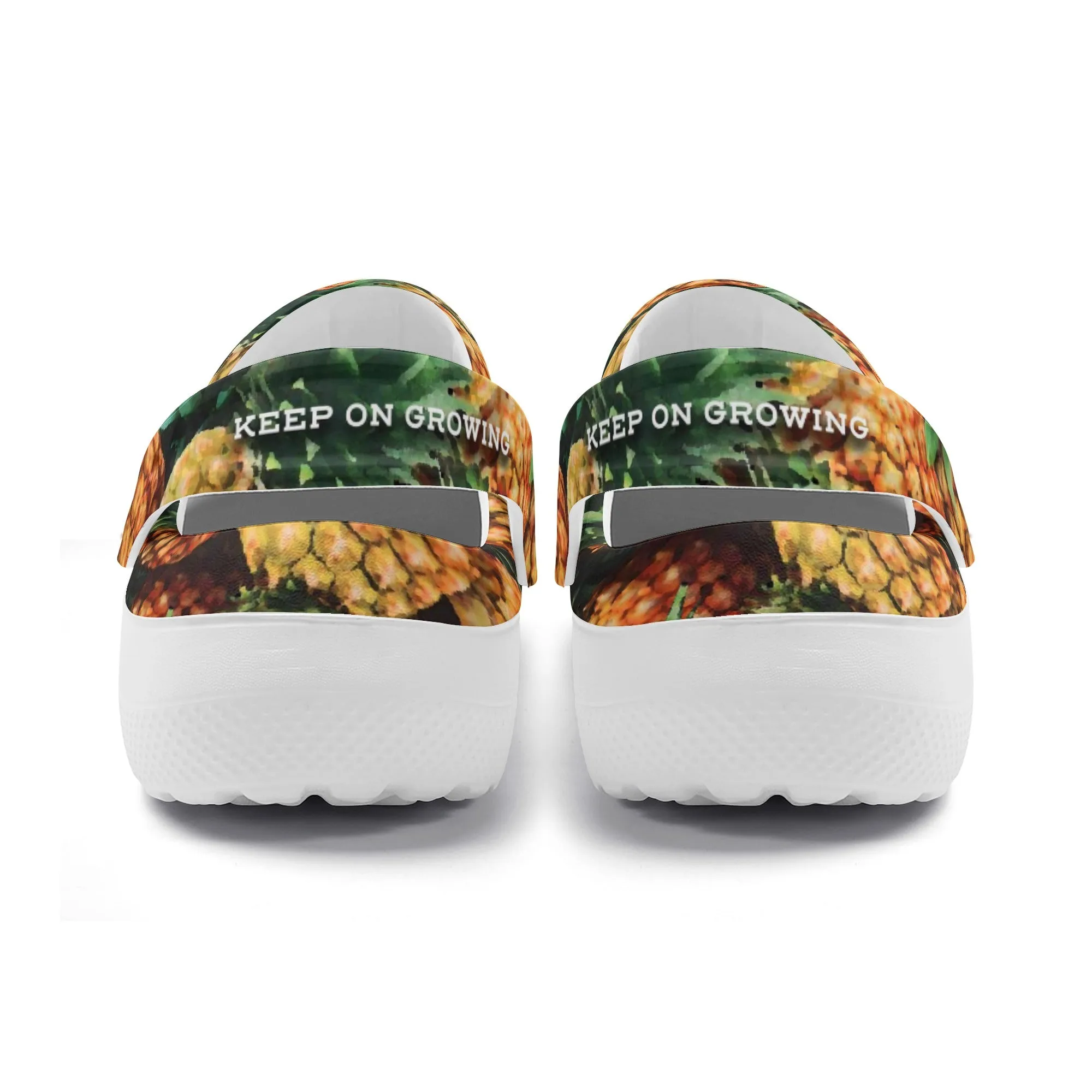 Men's All Season Clogs: Pineapple