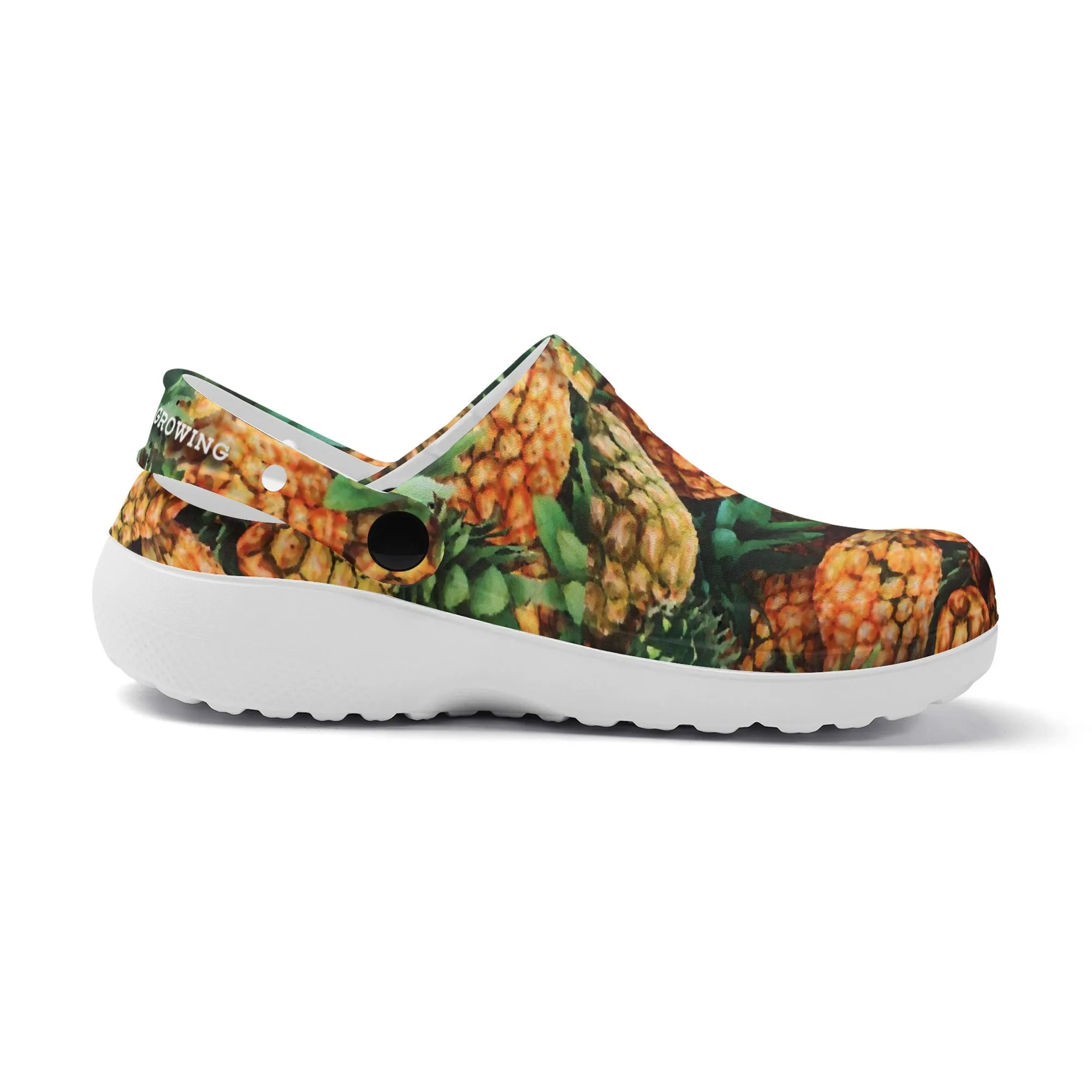 Men's All Season Clogs: Pineapple