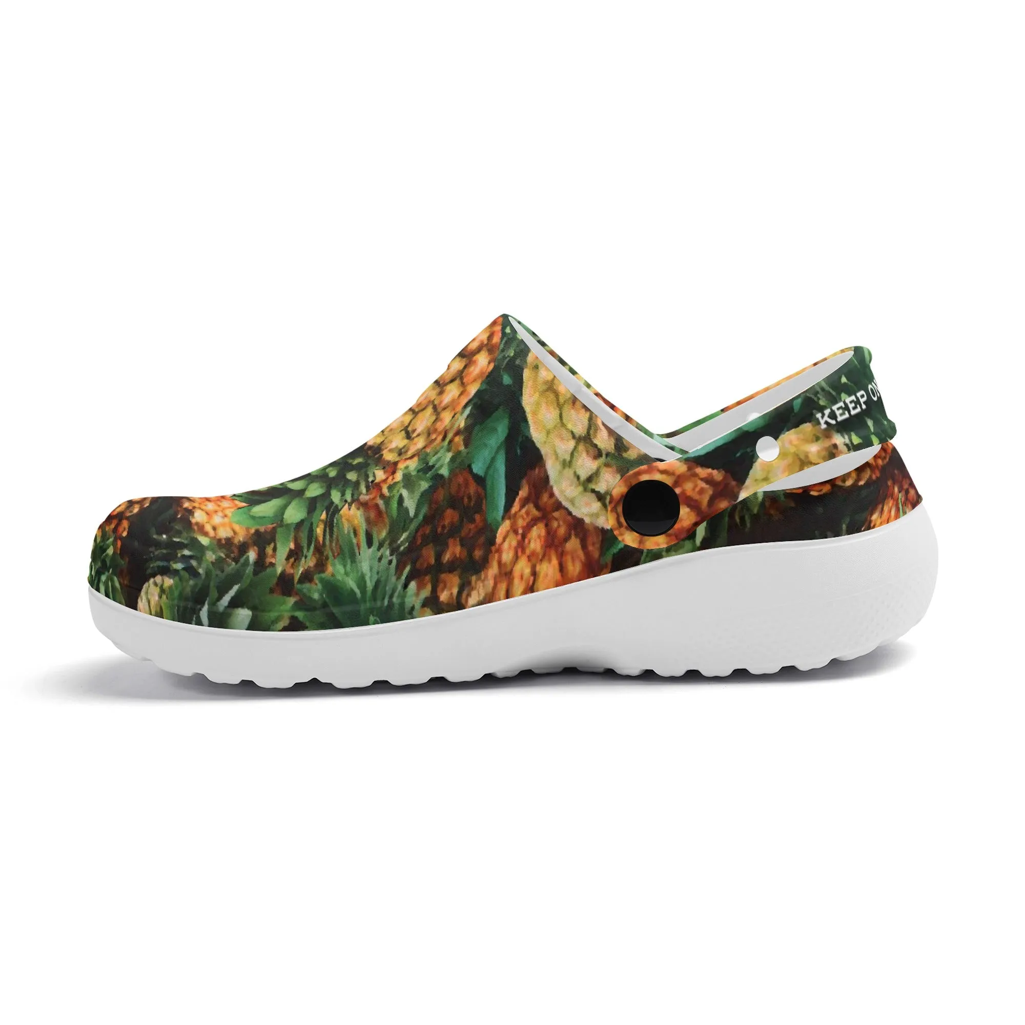 Men's All Season Clogs: Pineapple