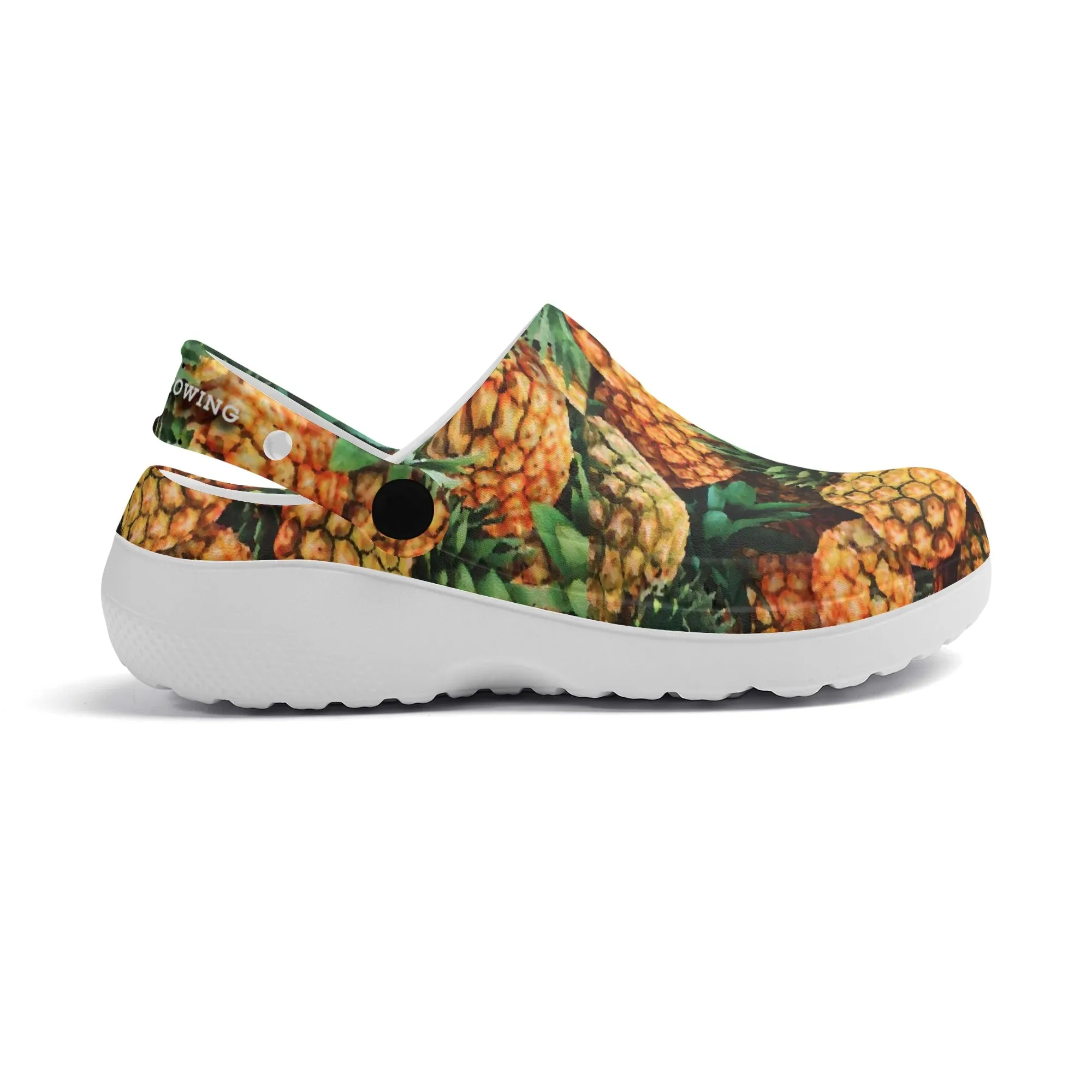 Men's All Season Clogs: Pineapple