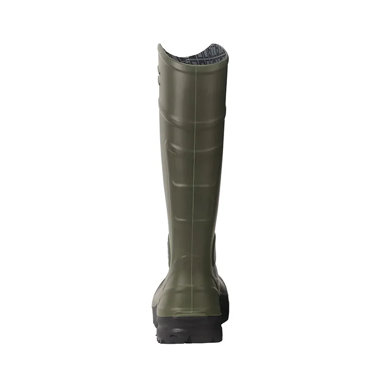 Men's CSA Approved Safety Boots - Waterproof PU Steel Toe Rubber Boots ASTM F2413-18 Acid & Oil Resistant-Green