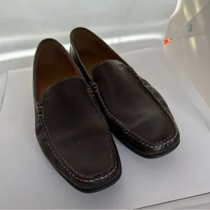 Men's Leather Moccasin by ECCO.  Size 12 dark brown