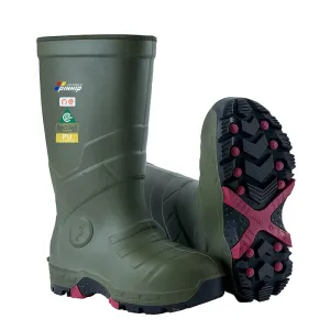 Men's Safety Boots CSA Approved Safety Boots With Composite Toe Waterproof Acid & Oil Resistant PU Work Boots ASTM F2413-18-Green