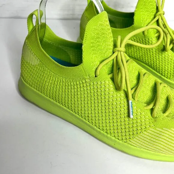 Native AP Mercury Liteknit Lime Green Sneakers Shoe Size 9