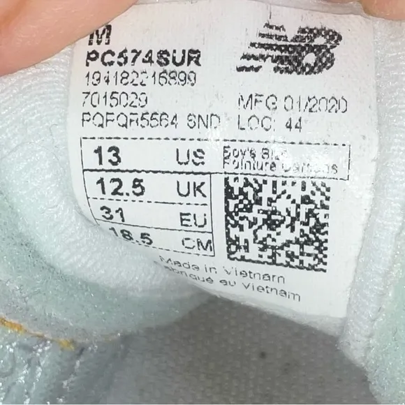 New Balance 574 Split Sail Casual Sneakers from Finish Line Size 13