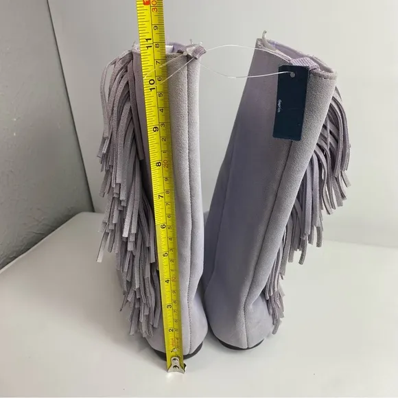 NEW Gap Kids Leather Fringe Boots SZ 2 Girls