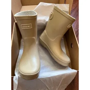 NEW Goumi Kids Dune Muddies SZ 12 Tan Neutral Toddler Rain Boots