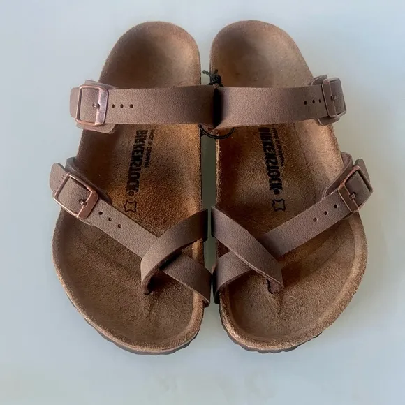 New without tag Birkenstock Mayari Kids Sandal Clogs Mocha size EU 32- USA 13.5