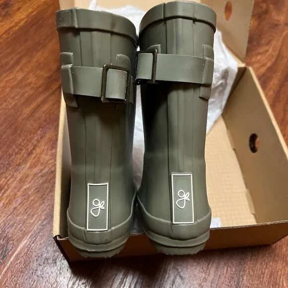NIB Goumi Kids Artichoke Muddies Kids SZ 8 Toddler Green Rain Boots