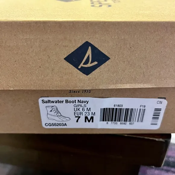 NIB Kids Sperry Saltwater Boots
