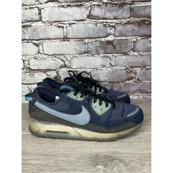 Nike Air Terrascape 90 Midnight Navy Aqua Athletic Shoes Sneakers Men 12M US/46
