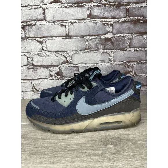 Nike Air Terrascape 90 Midnight Navy Aqua Athletic Shoes Sneakers Men 12M US/46