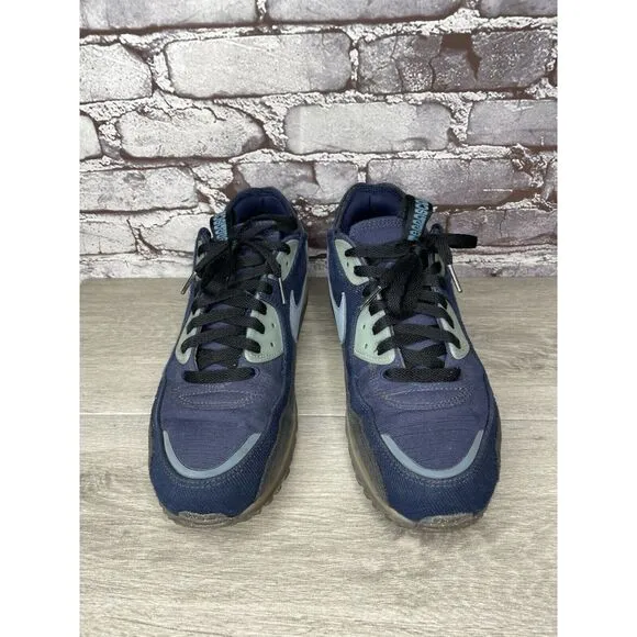 Nike Air Terrascape 90 Midnight Navy Aqua Athletic Shoes Sneakers Men 12M US/46