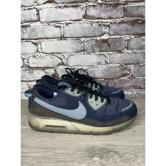 Nike Air Terrascape 90 Midnight Navy Aqua Athletic Shoes Sneakers Men 12M US/46