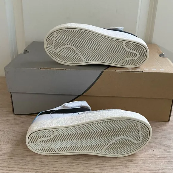 Nike Blazer Lo ‘77 Kids White/Blue Sneakers - SZ 12 C