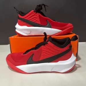 Nike Team Hustle D10 GS 'University Red' Athletic Sneakers CW6735-600 Size 7Y